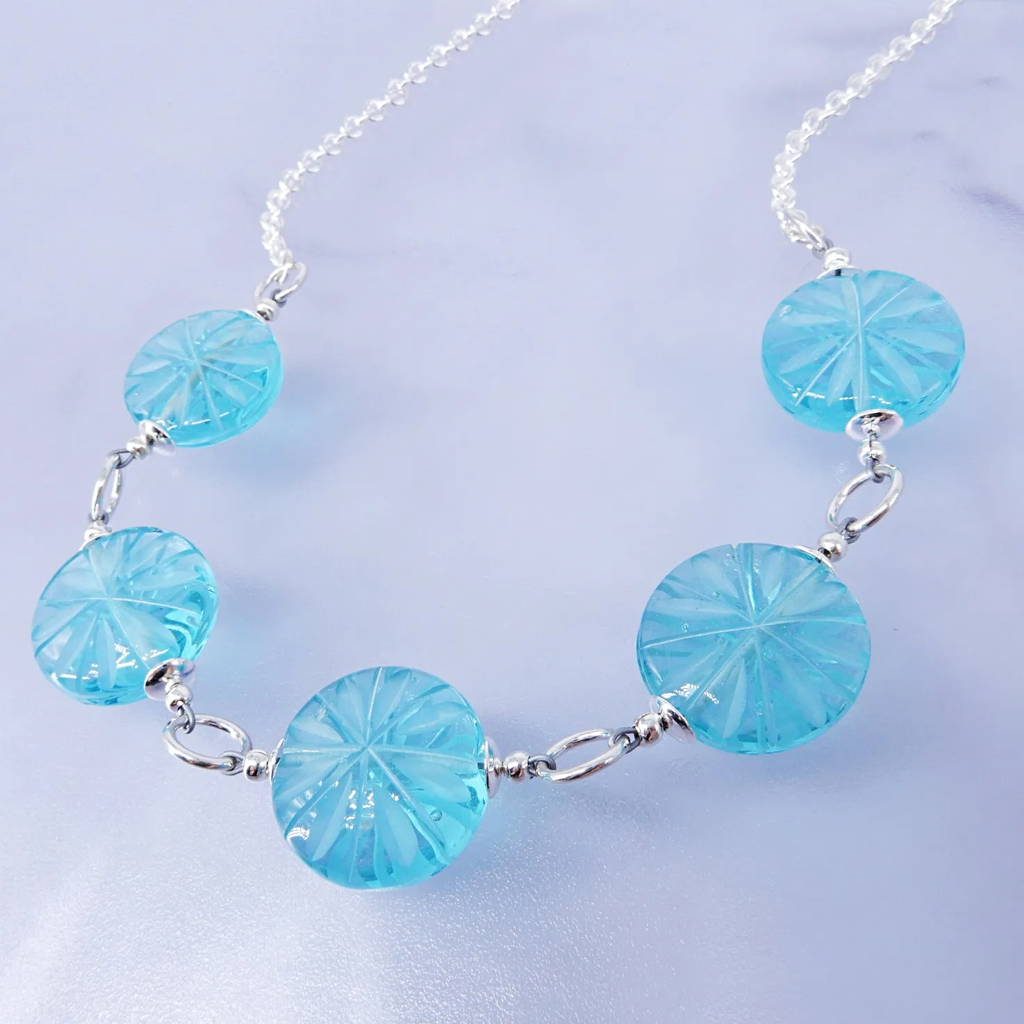 Fireworks Engraved Necklace