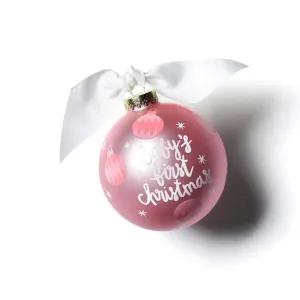 First Christmas Pink Ornaments Ornament