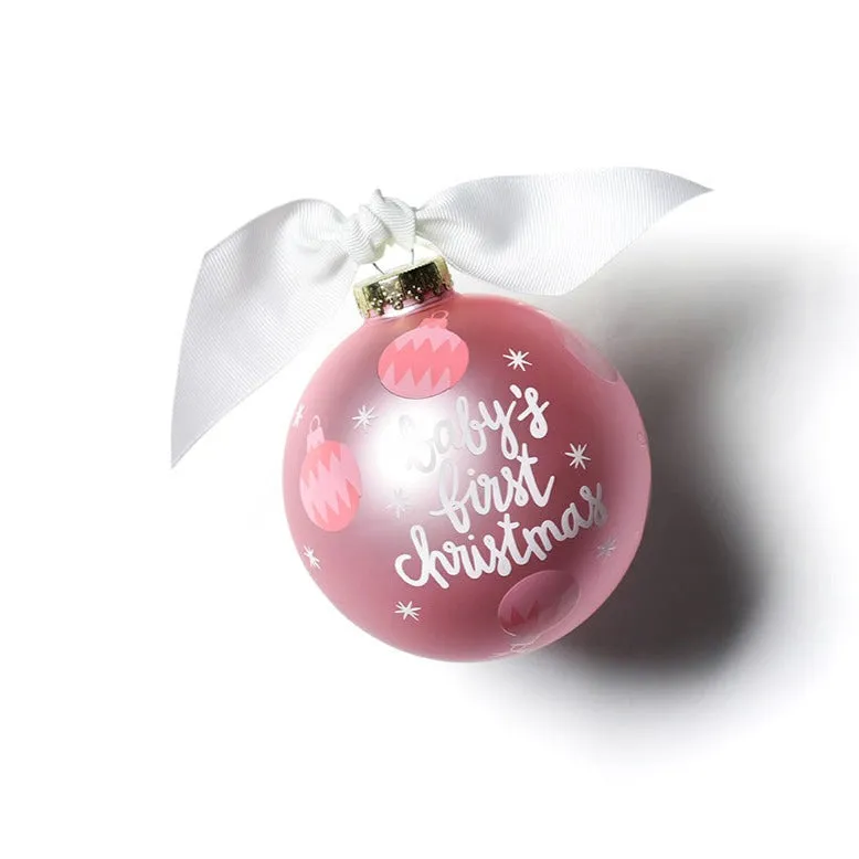 First Christmas Pink Ornaments Ornament