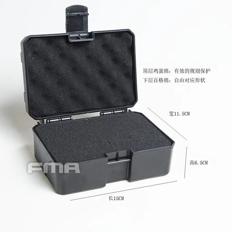 FMA Transport Plastic Box with Padding - Black