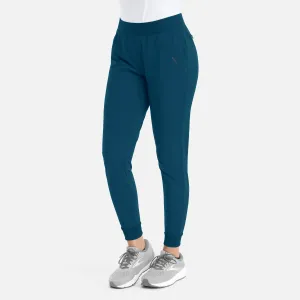 Focus 60302 Women’s Mid Rise Elastic Jogger Caribbean Blue