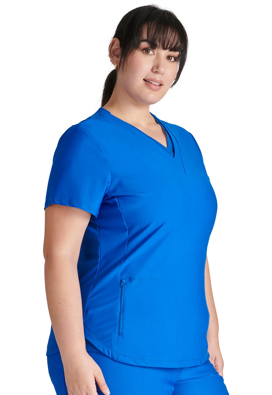 Form CK843 V Neck Top Royal
