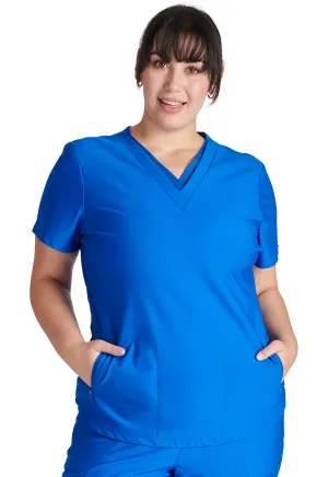 Form CK843 V Neck Top Royal