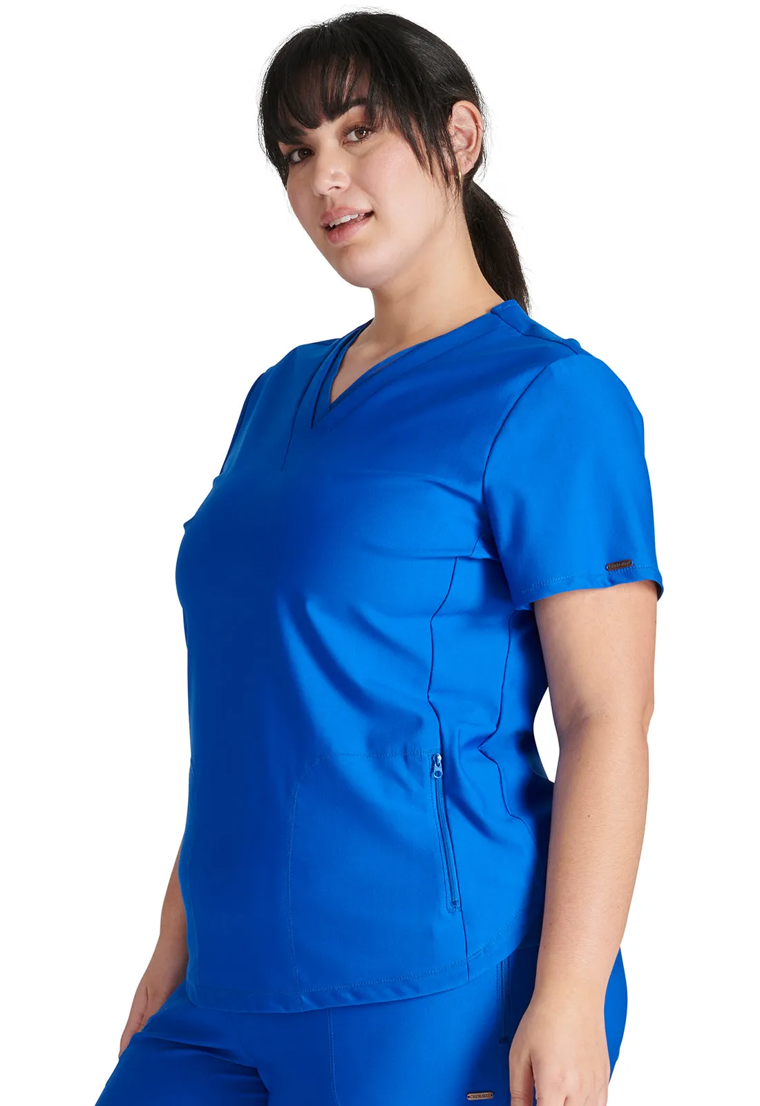 Form CK843 V Neck Top Royal