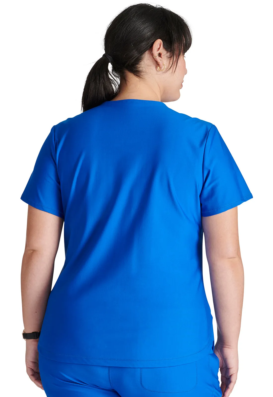 Form CK843 V Neck Top Royal
