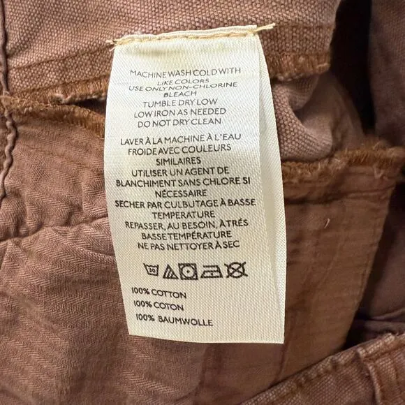 Free People shorts micro cotton cargo military utility 12 low-rise summer spring
