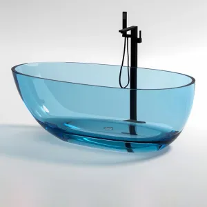 Free Standing Transparent Modern Style Bathtub