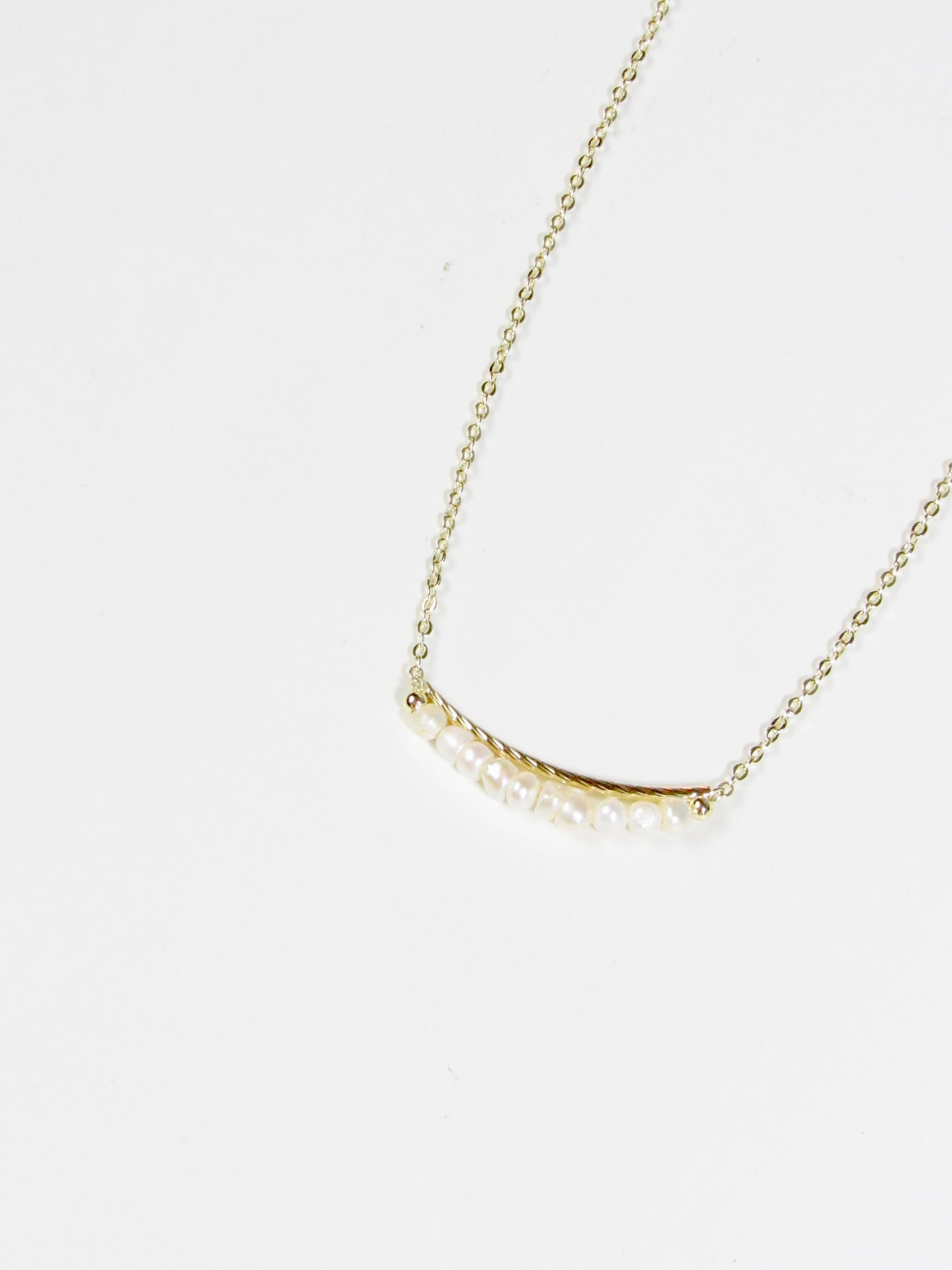 Freshwater Pearl 14k Gold Necklace
