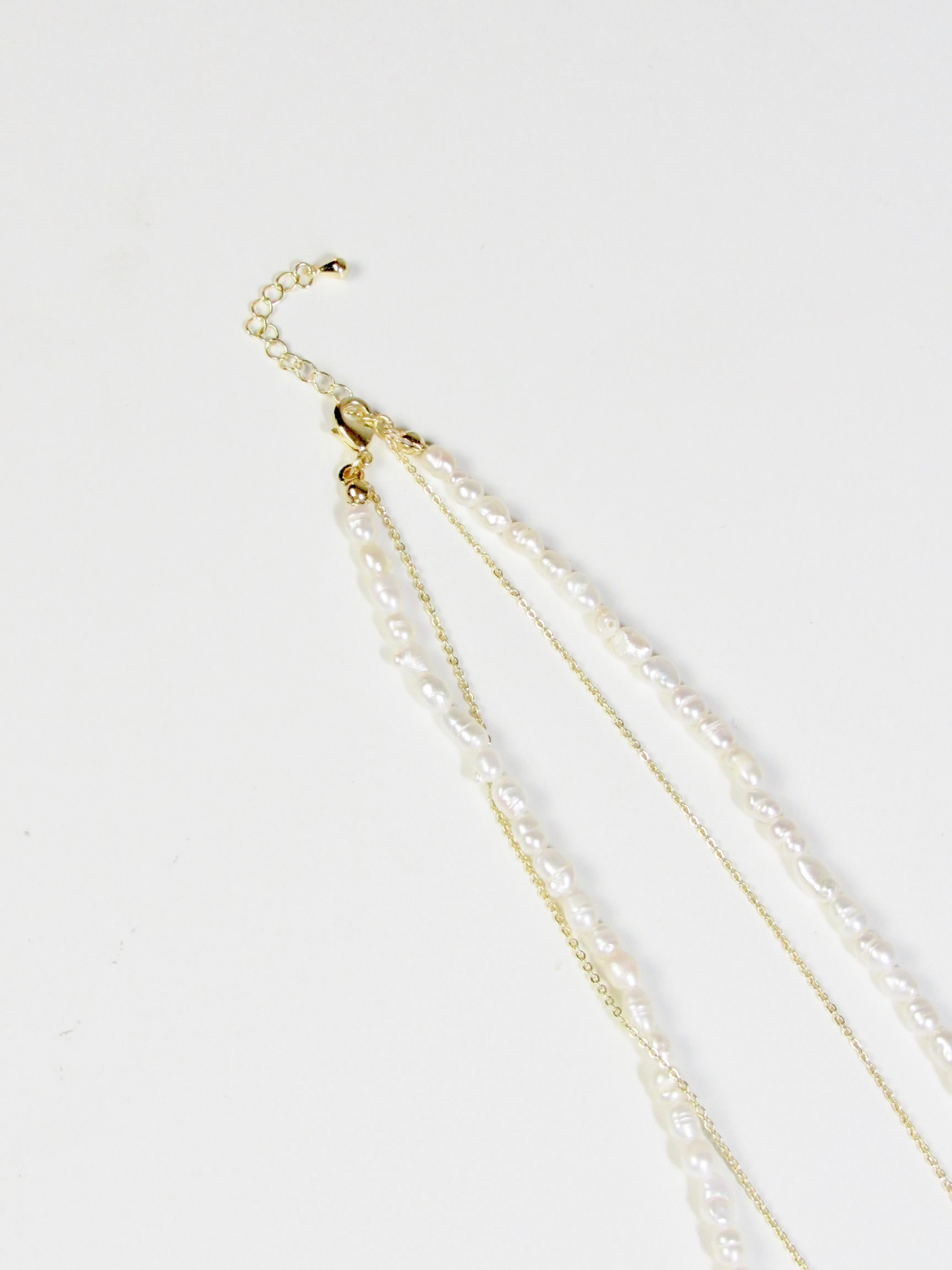 Freshwater Pearl Beads Gold Layer Necklace