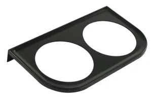 GAUGE READY PANEL 2 HOLE, BLACK