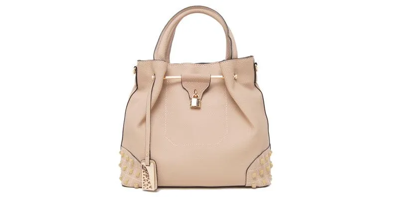 Generic Fashionable 2 in 1 Handbag - Biege