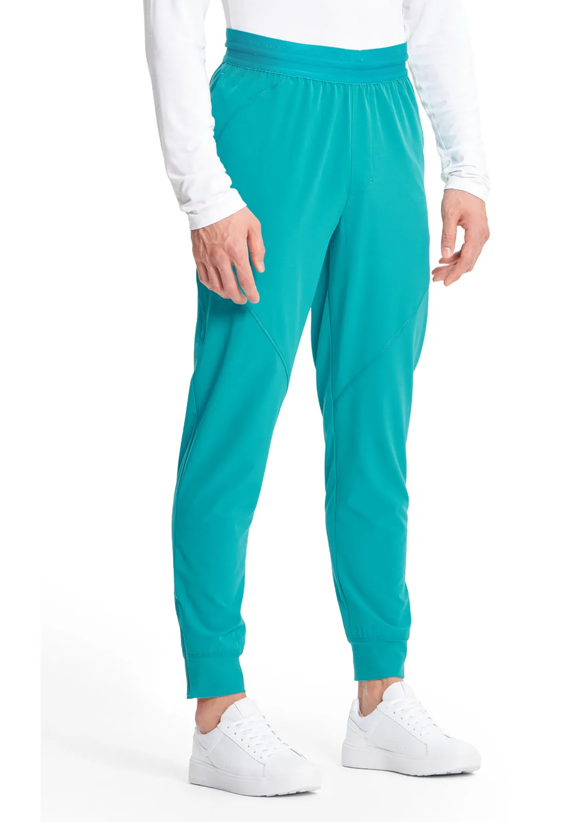 GNR8 IN204A Men's Mid Rise Jogger Teal Blue