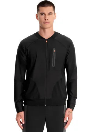 GNR8 Kinetic IN322A Men's Knit Zip Front Jacket Black