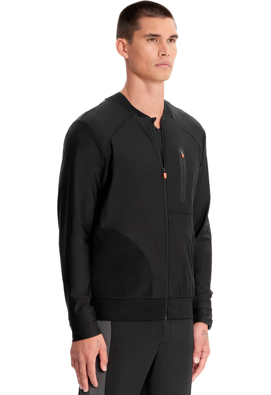 GNR8 Kinetic IN322A Men's Knit Zip Front Jacket Black