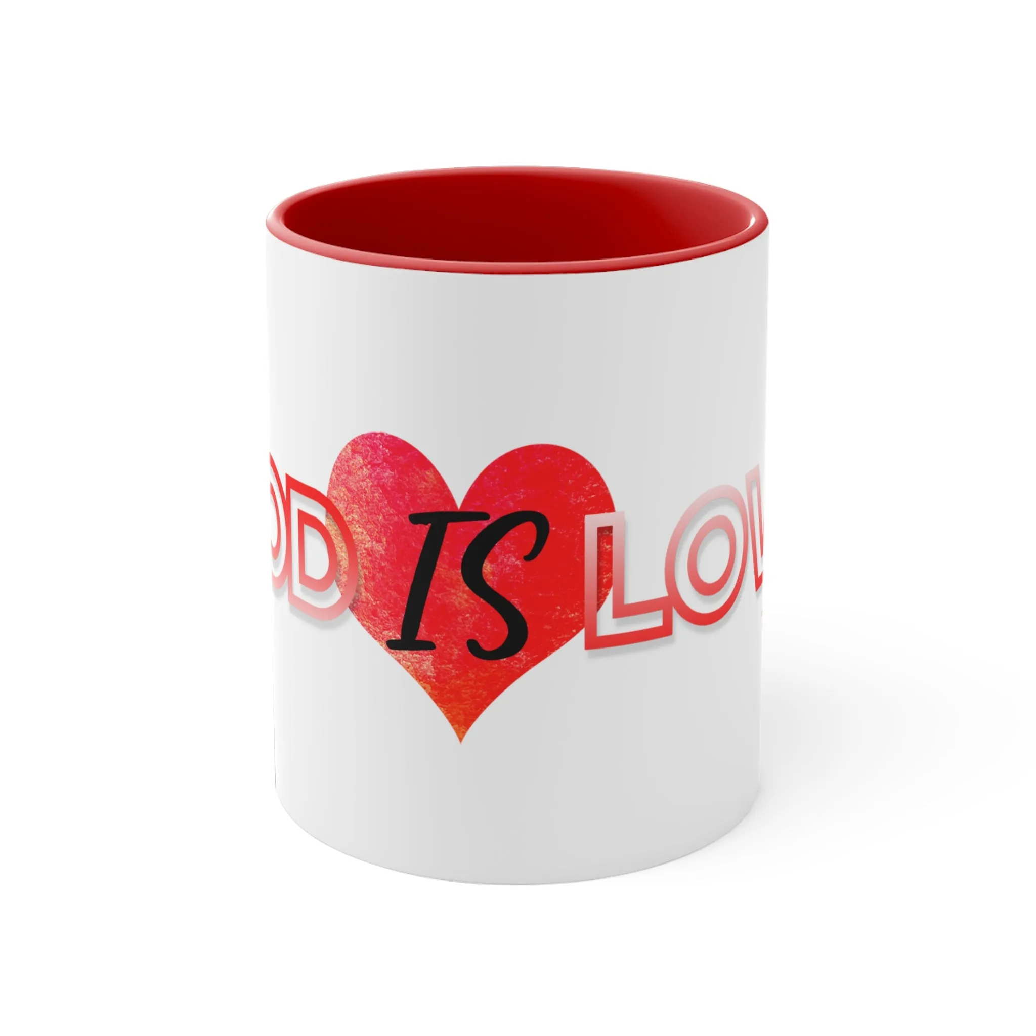 God is Love Accent Coffee Mug, 11oz
