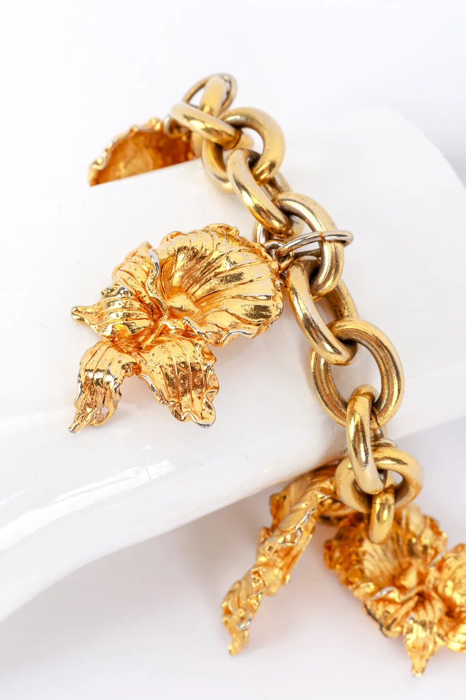 Golden Orchid Bracelet