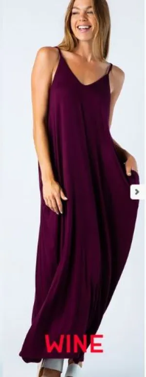 GRACE MAXI DRESS WINE