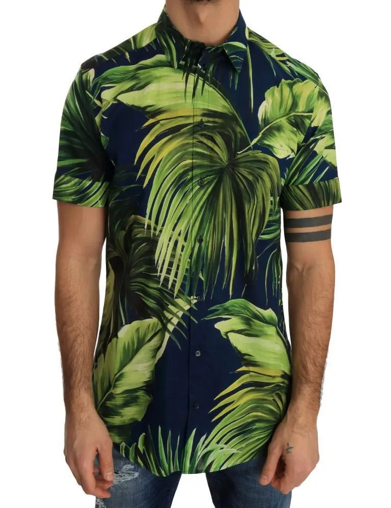 Green Banana Cotton Short Sleeve Shirt
