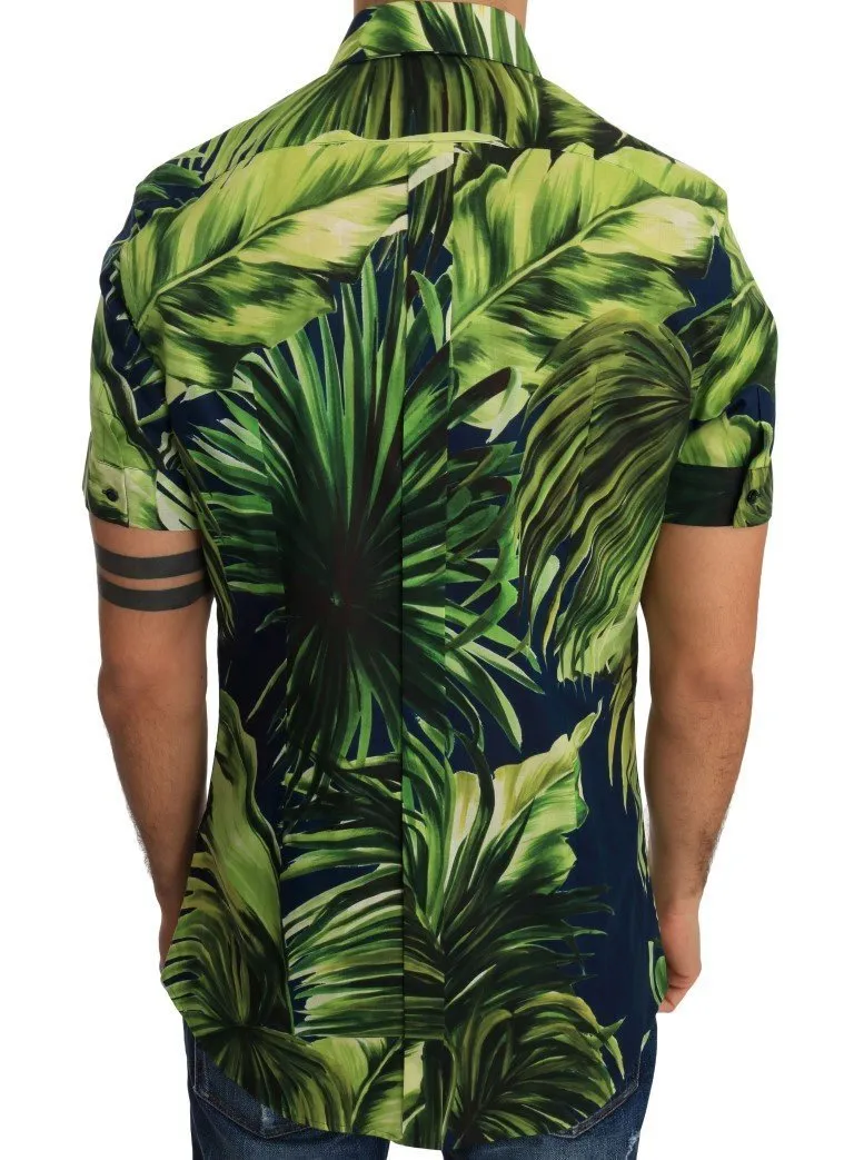 Green Banana Cotton Short Sleeve Shirt
