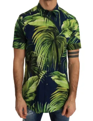 Green Banana Cotton Short Sleeve Shirt
