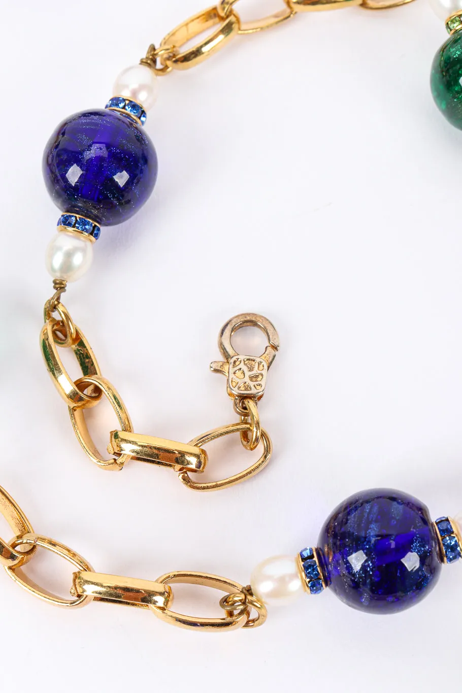 Gripoix Pearl and Glass Bead Necklace