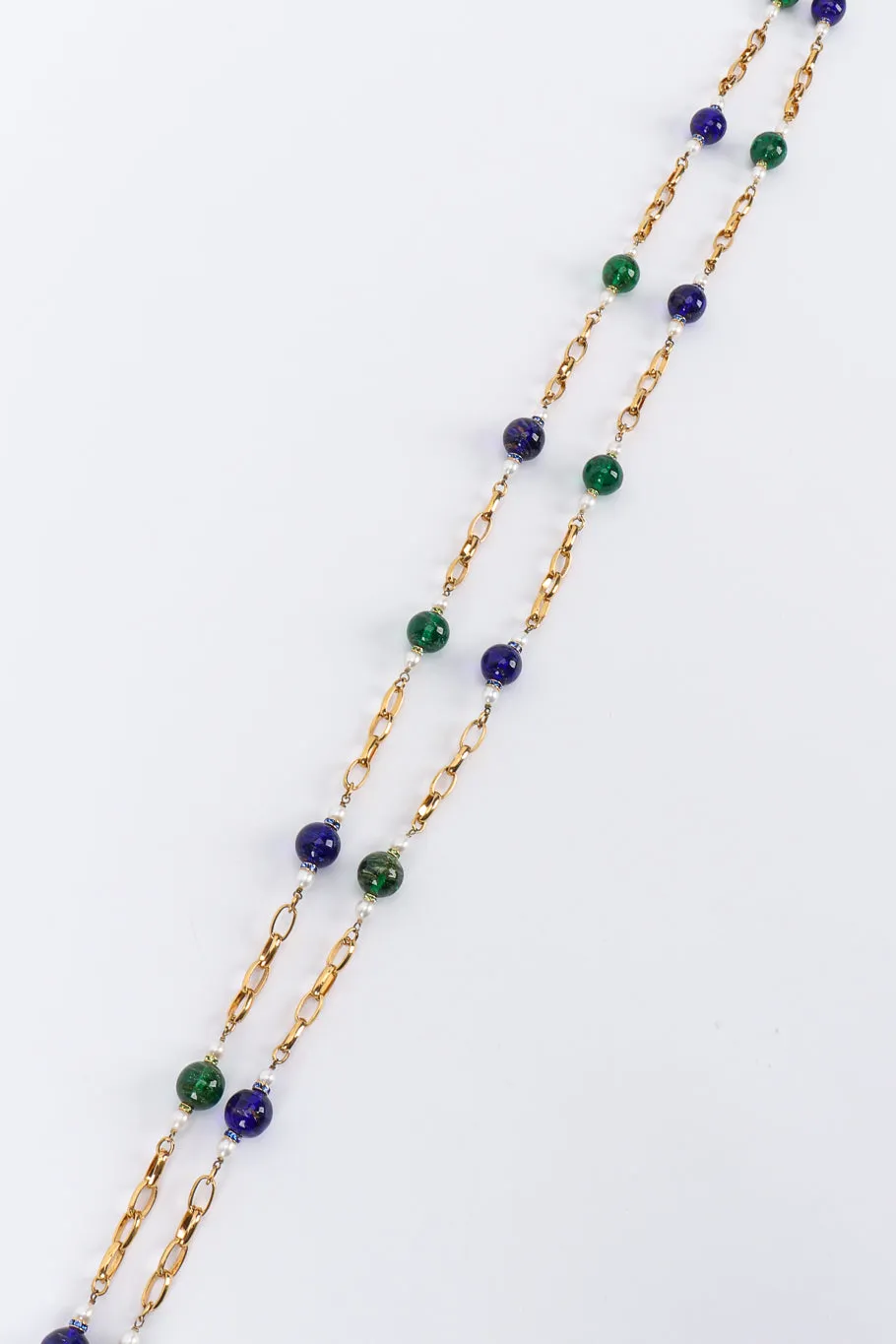 Gripoix Pearl and Glass Bead Necklace