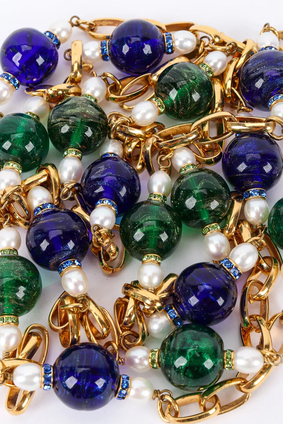 Gripoix Pearl and Glass Bead Necklace