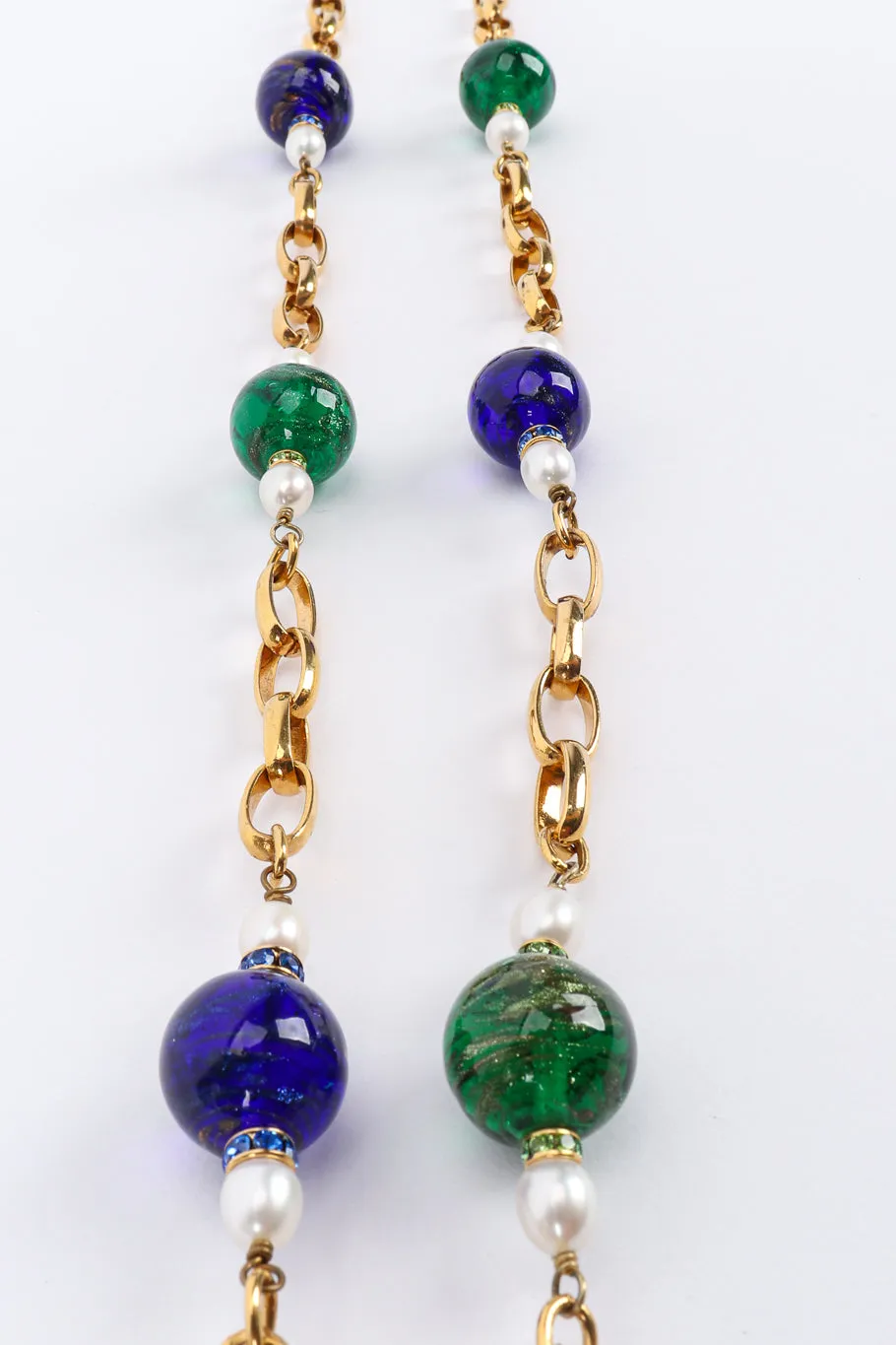 Gripoix Pearl and Glass Bead Necklace