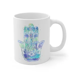 Hamsa Hand Mug - 11 oz, 15 oz
