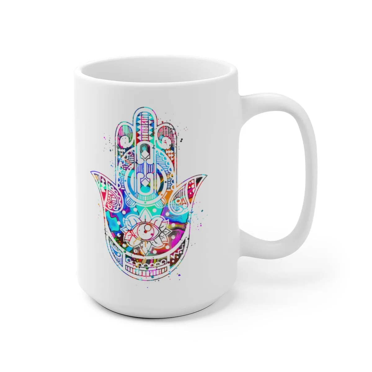 Hamsa Hand Mug - 11 oz, 15 oz