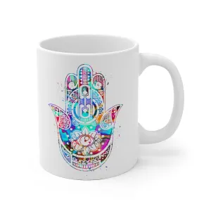 Hamsa Hand Mug - 11 oz, 15 oz
