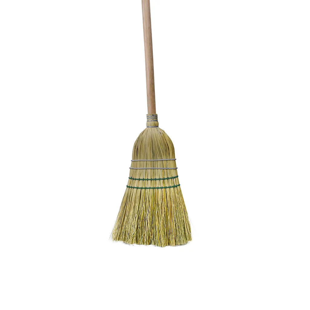 Heavy-Duty Corn Broom, 2 Wire 2 String - Sold By The Case