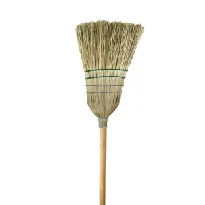 Heavy-Duty Corn Broom, 2 Wire 2 String - Sold By The Case