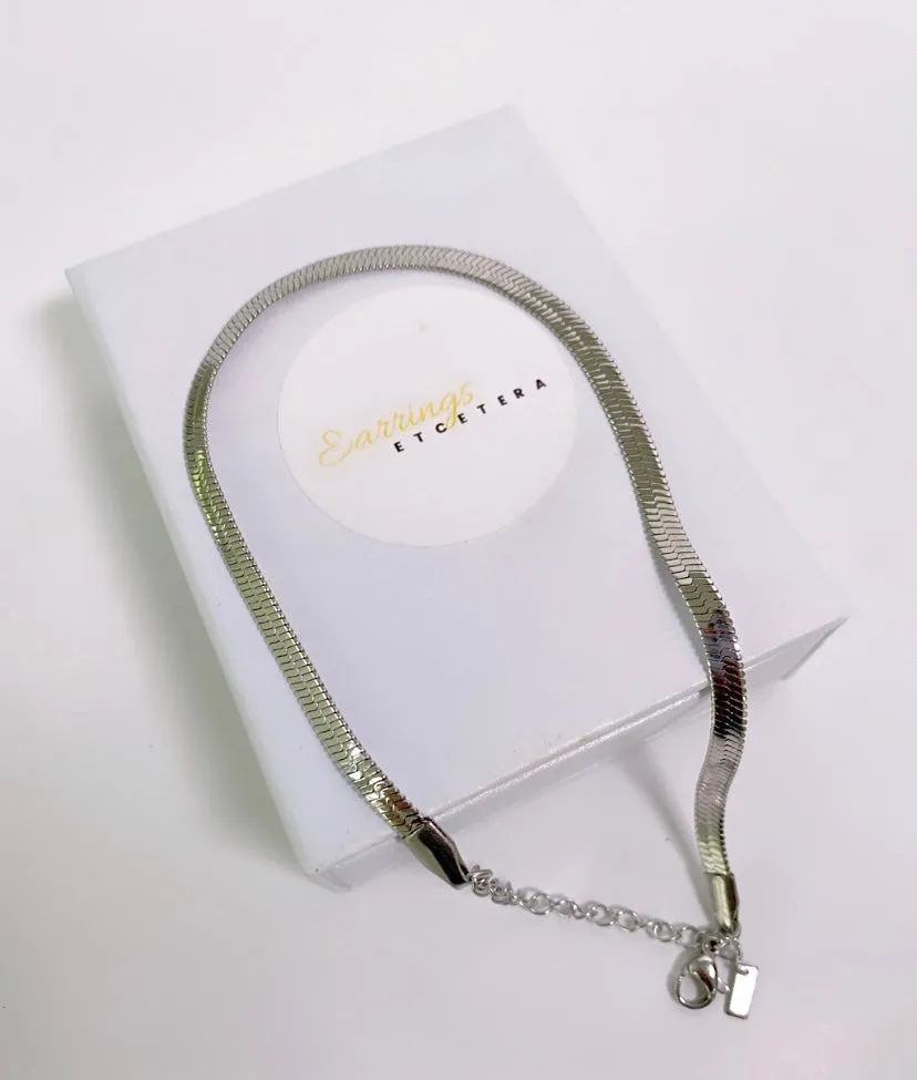 HERRINGBONE ANKLET