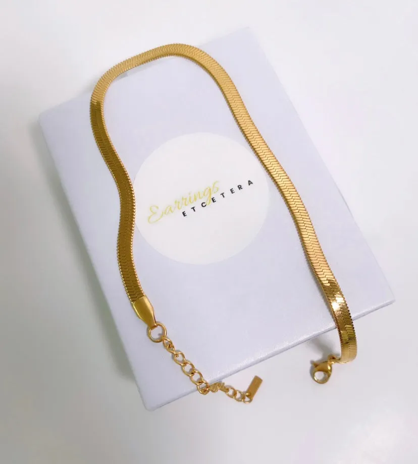 HERRINGBONE ANKLET
