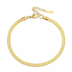 HERRINGBONE ANKLET