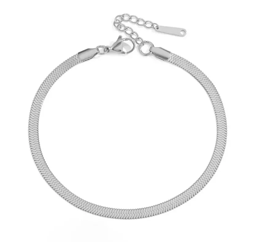 HERRINGBONE ANKLET