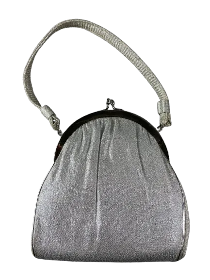 HL USA Vintage Silver Clasp Bag With Handle