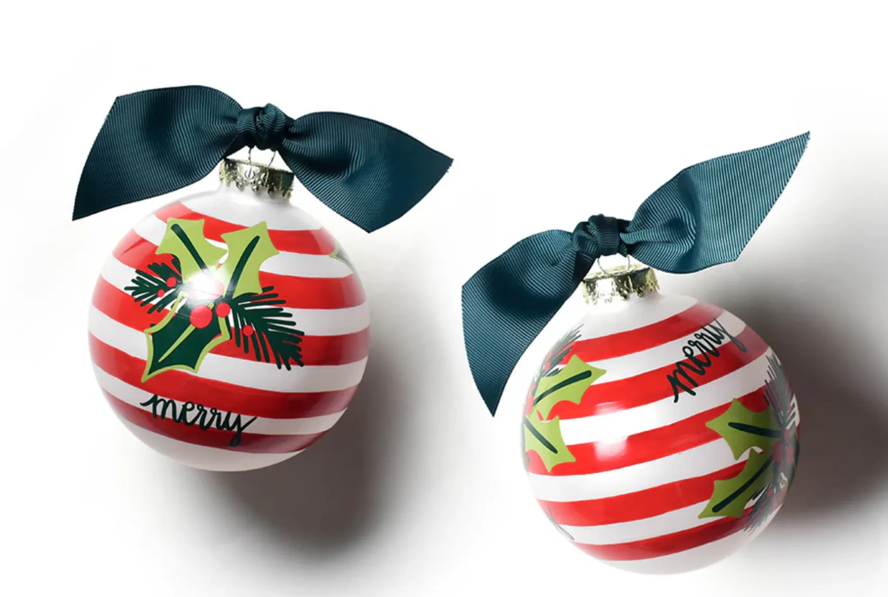 Holly Stripe Ornament