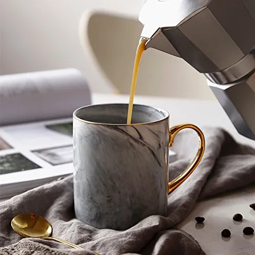 Homlly Marbi II Gold Rim Mug