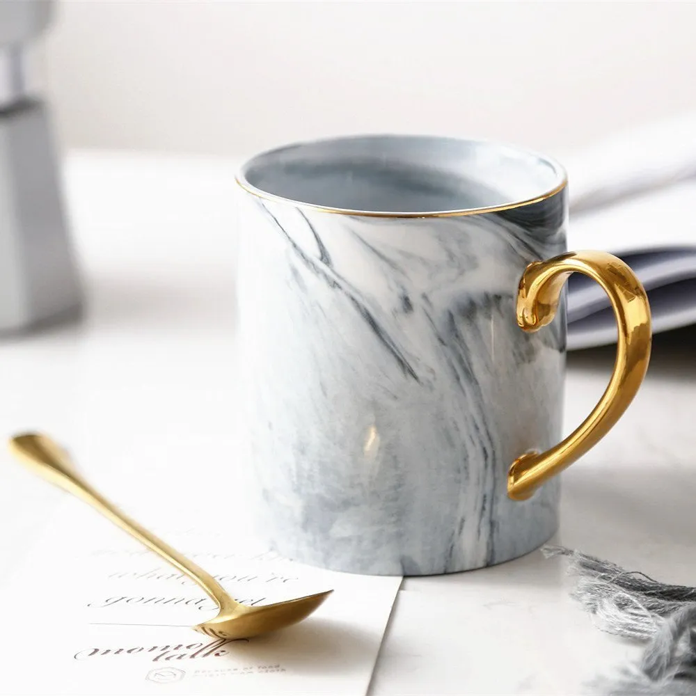 Homlly Marbi II Gold Rim Mug