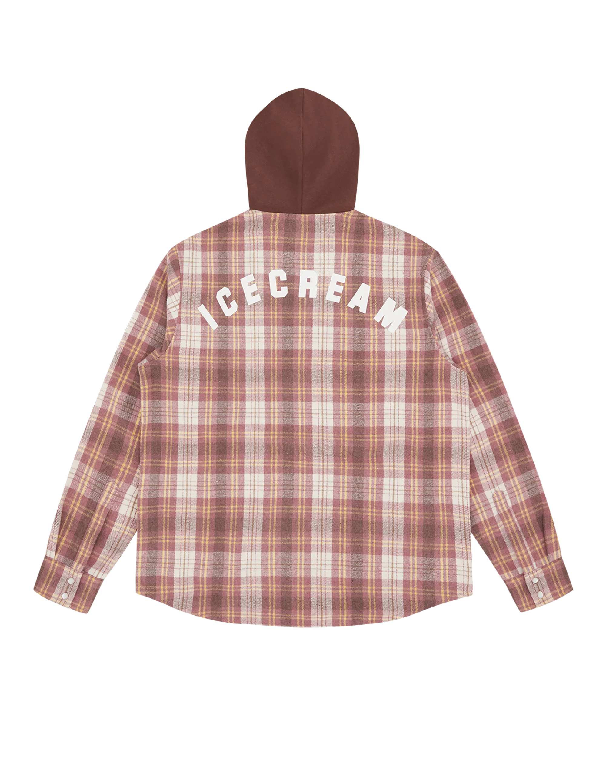 Hooded Flannel Zip Through