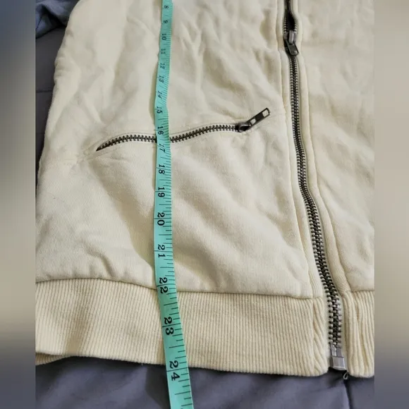✨️HP✨Chaser | Casual Yellow/Gray Fleece Moto Style Raglan Bomber Jacket (SIZE M)