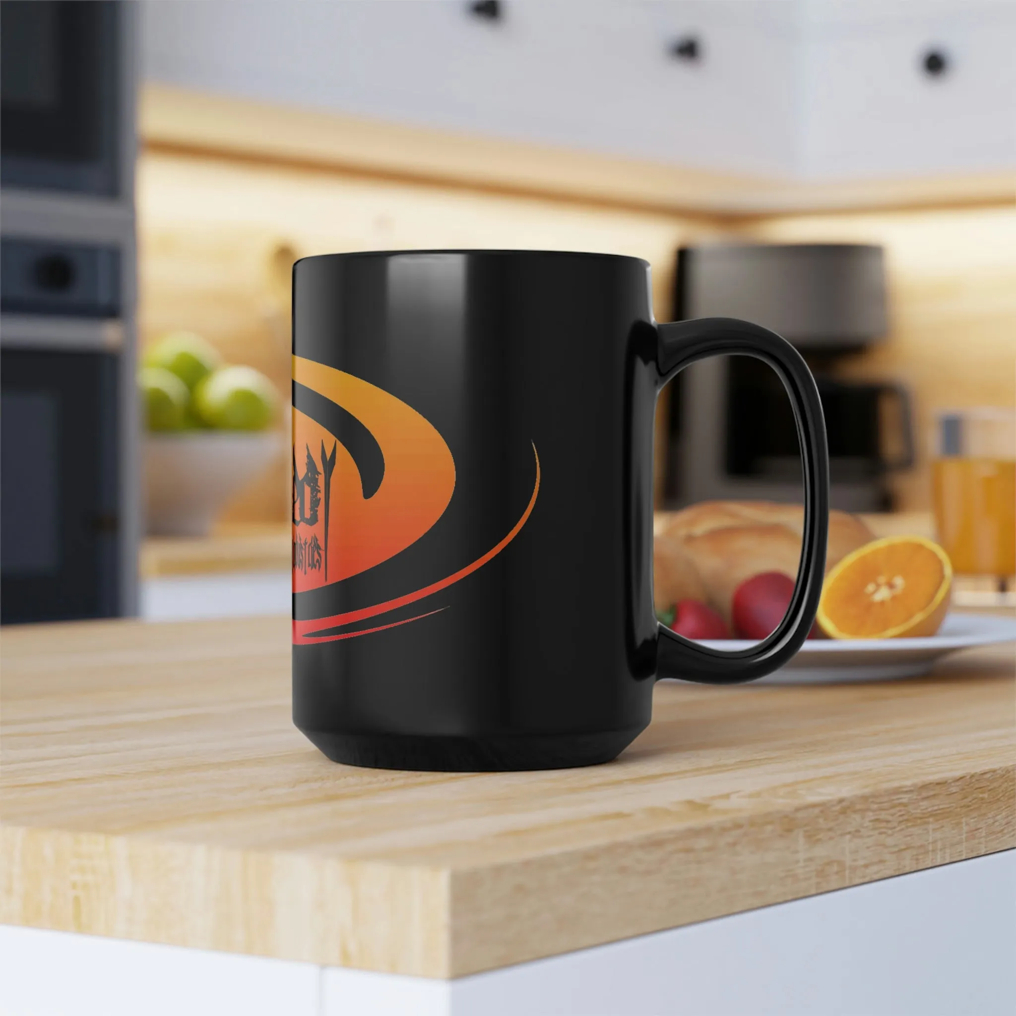 Hurricane Sunset/Black Mug, 15oz