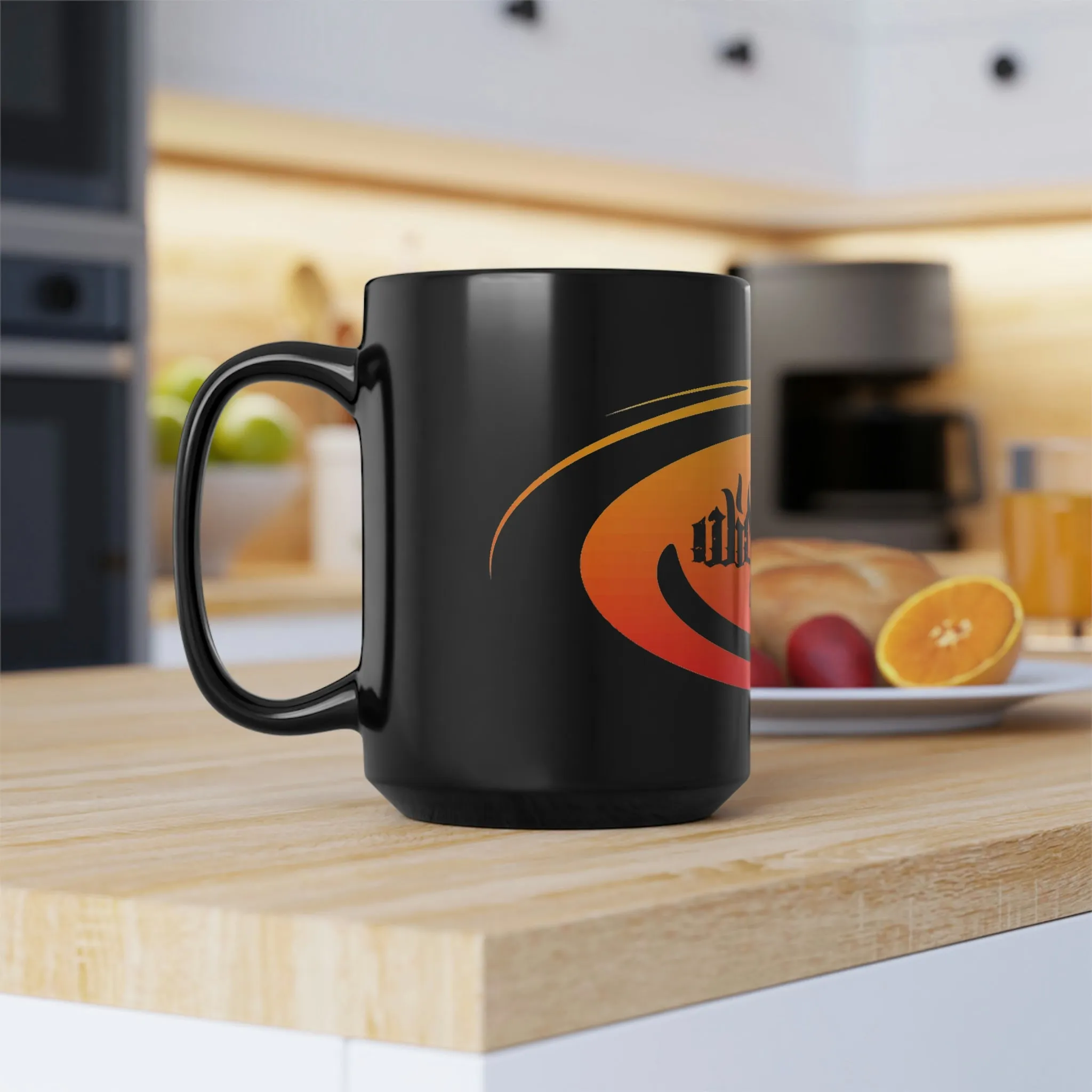 Hurricane Sunset/Black Mug, 15oz