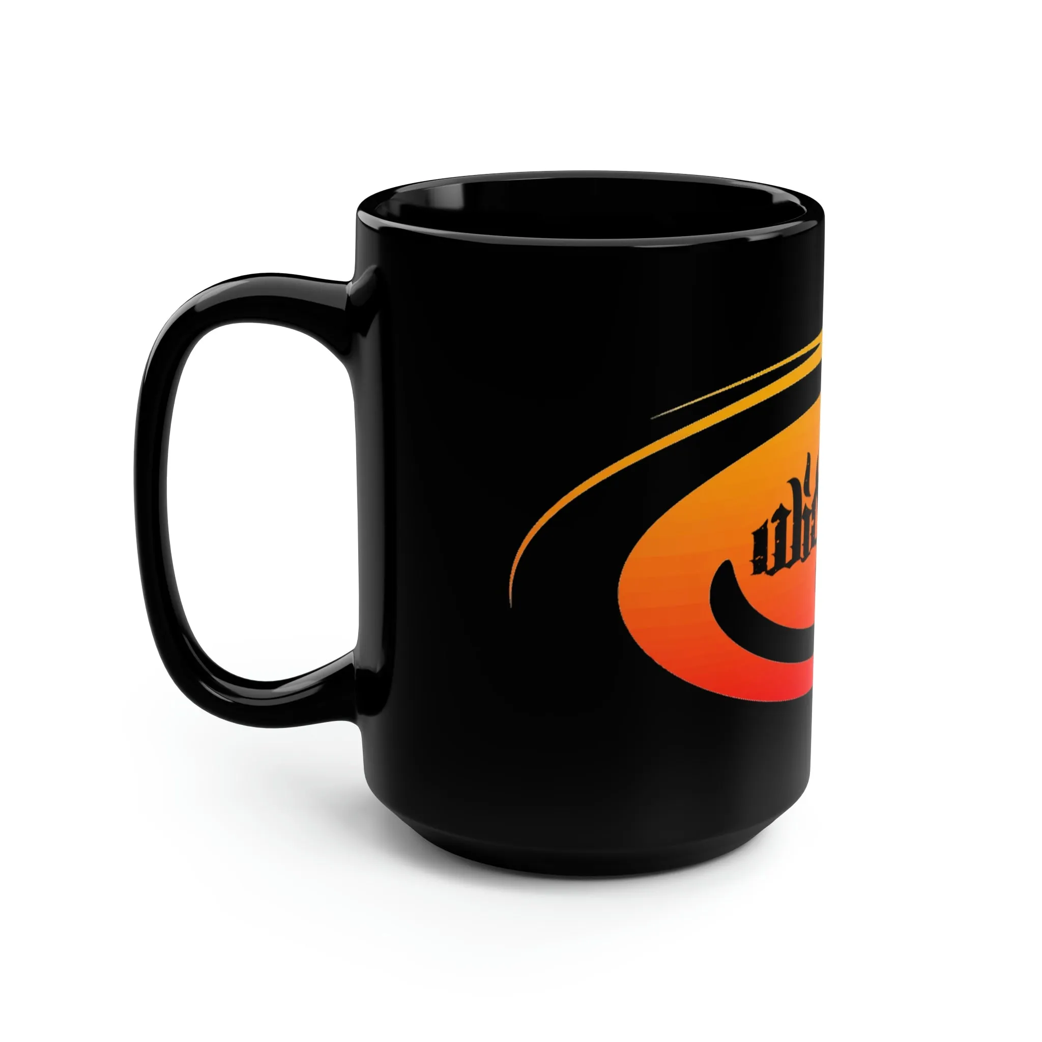 Hurricane Sunset/Black Mug, 15oz