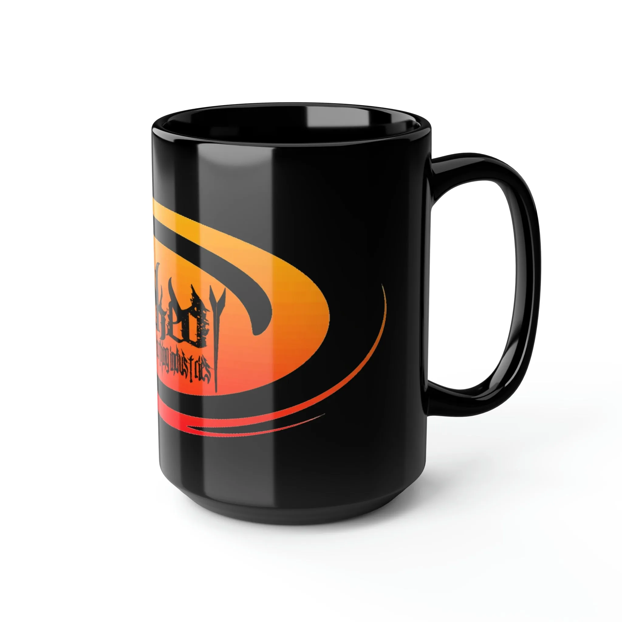 Hurricane Sunset/Black Mug, 15oz