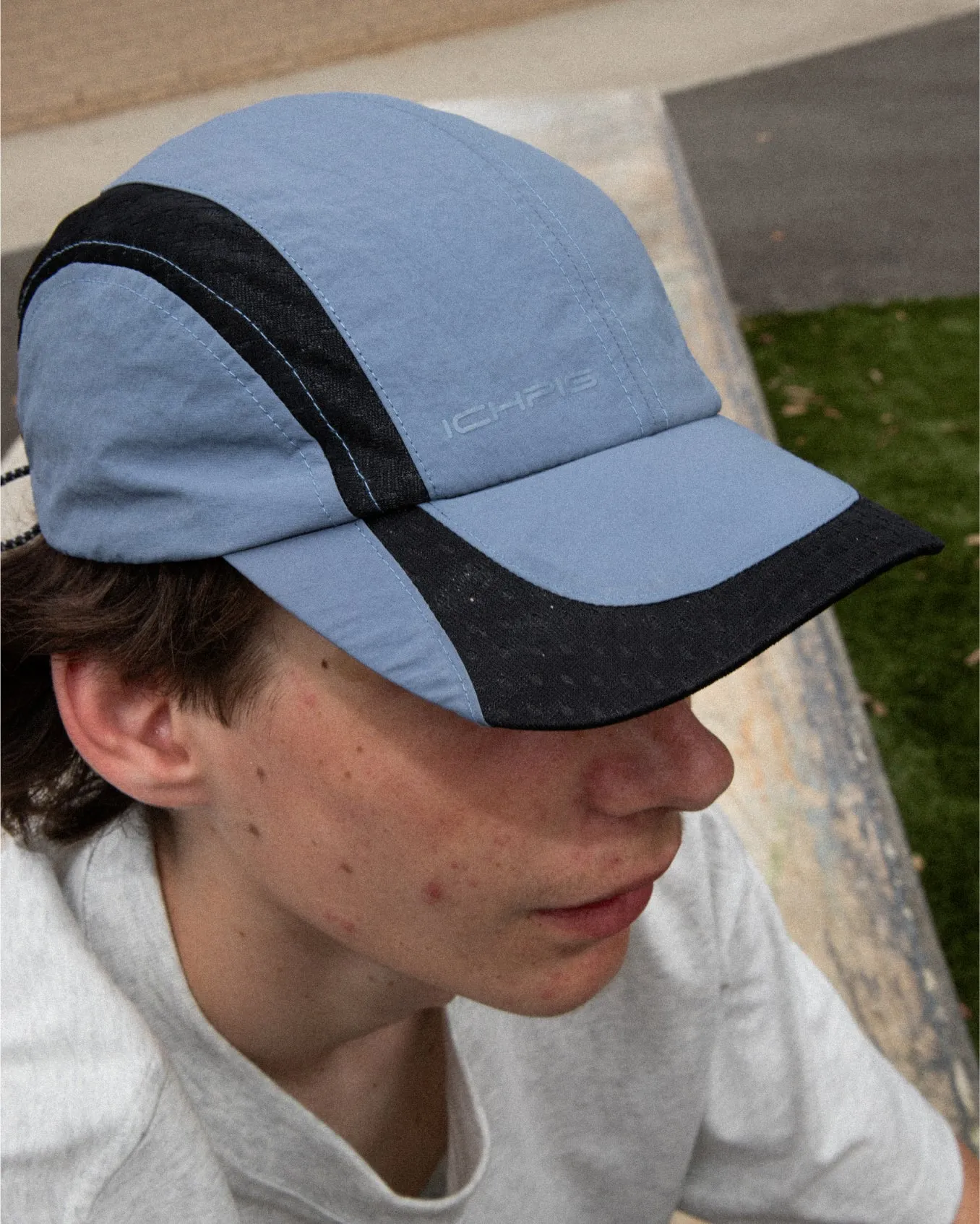 Ichpig Genesis Mesh Panel Cap Columbia Black