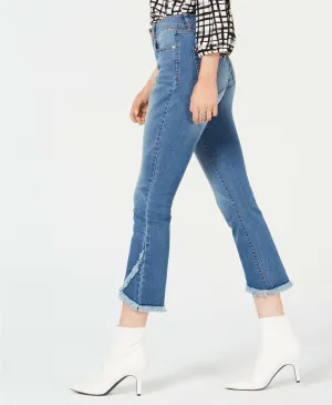 INC International Concepts Women's Tulip-Hem Skinny Ankle Jeans Willow Wash 2