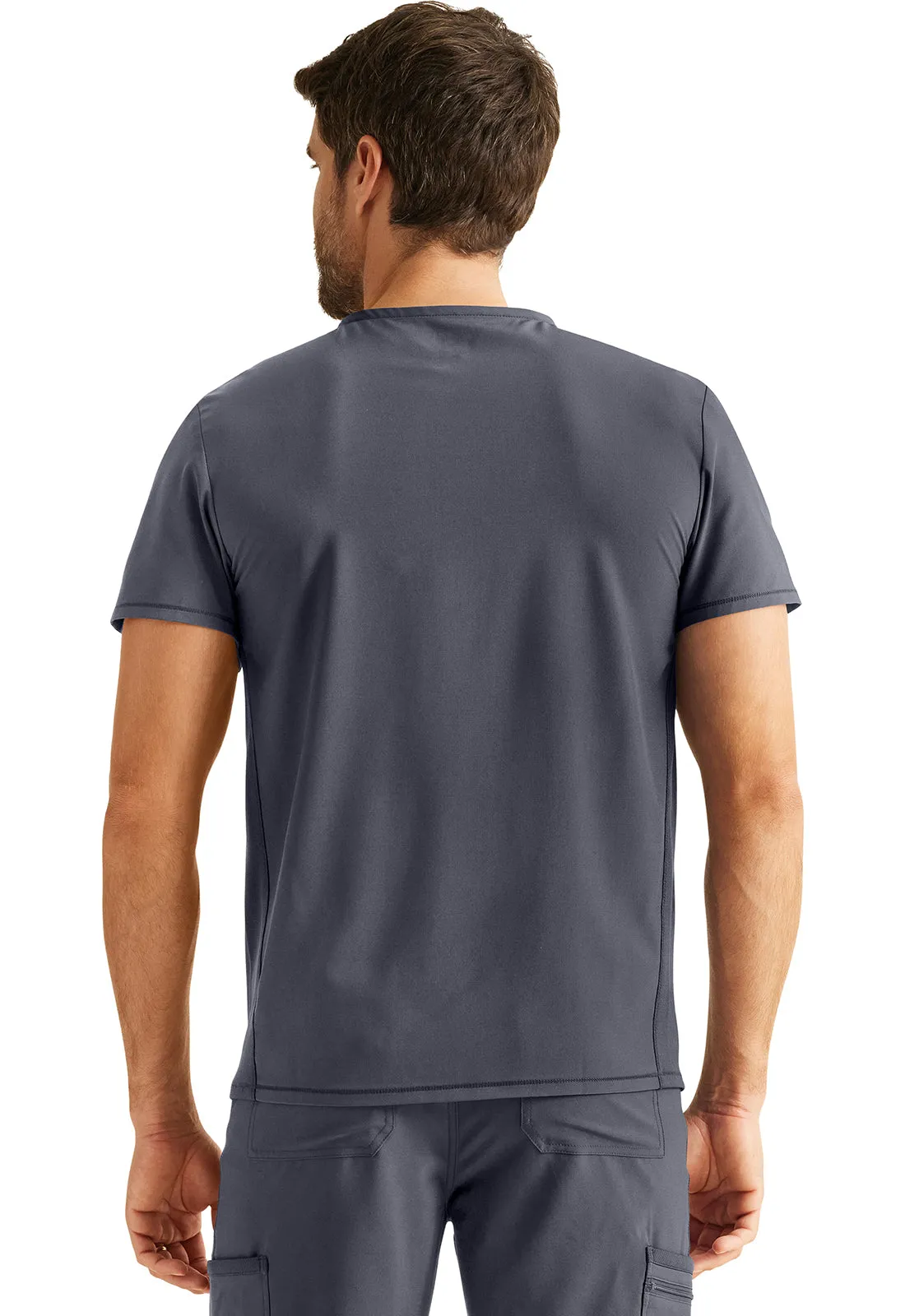 Inspira Flex IP603A Men's V-Neck Top Pewter